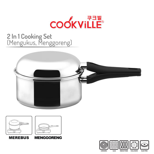 [Cookville] 2 In 1 Cooking Set - 18 Cm