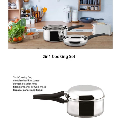[Cookville] 2 In 1 Cooking Set - 18 Cm