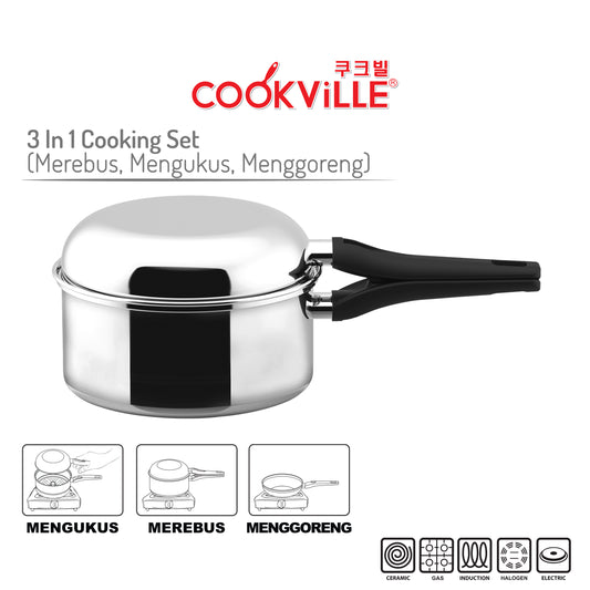 [Cookville] 3 In 1 Cooking Set 18 Cm