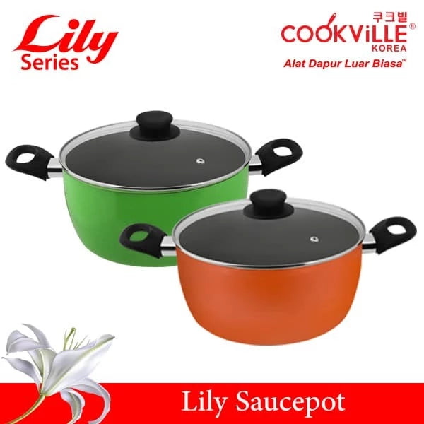[Cookville] Lily Sauce Pot Bakelite Handle Promo Beli 1 Gratis 1