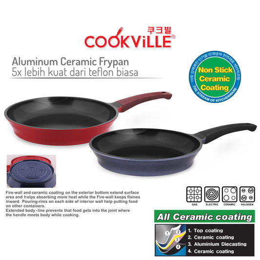 [Cookville] Aluminum Ceramic Frypan