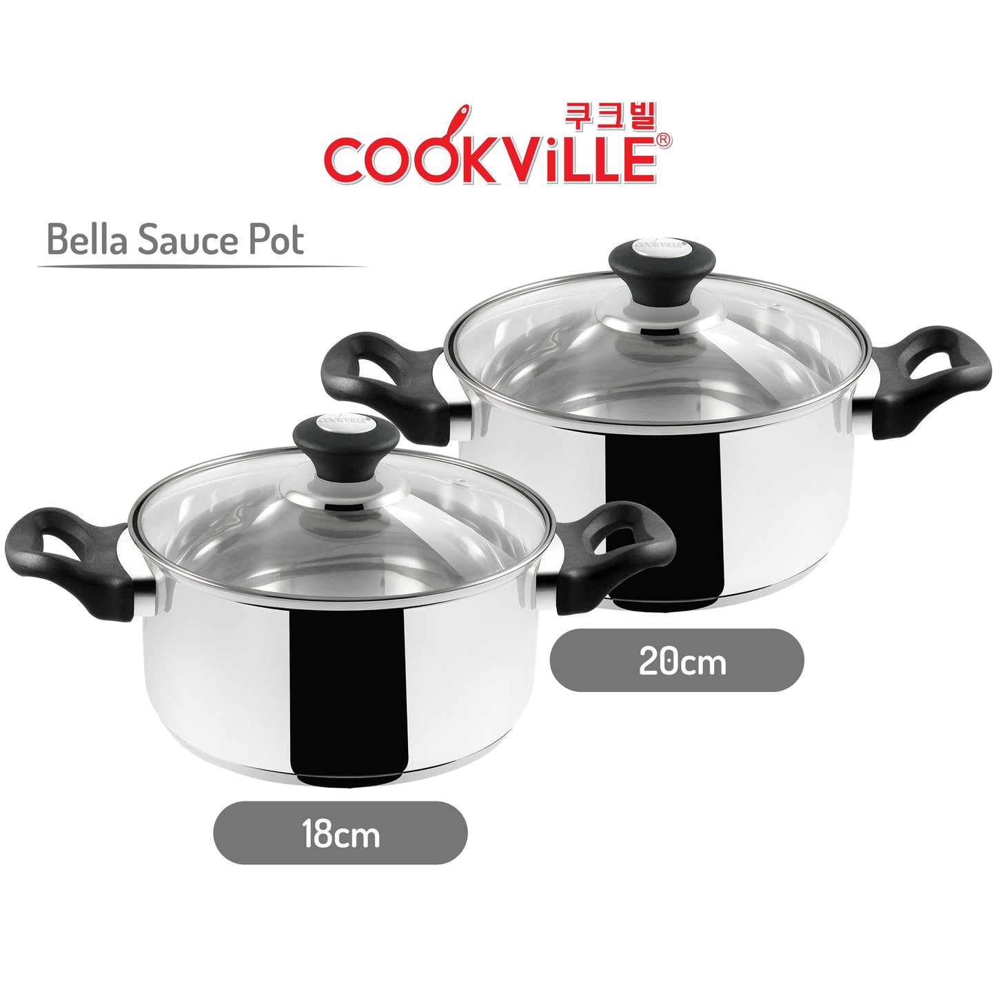 [Cookville] Bella Sauce Pot Stainless Steel