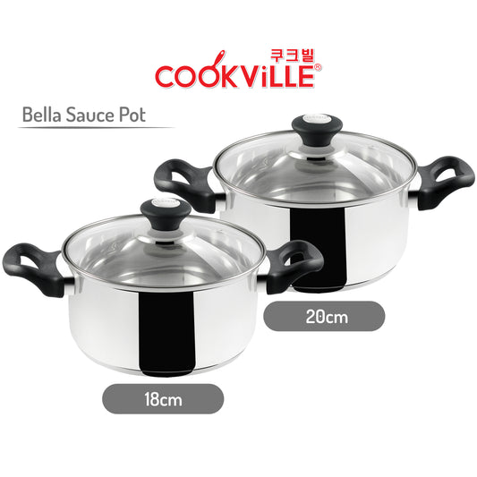 [Cookville] Bella Sauce Pot Stainless Steel