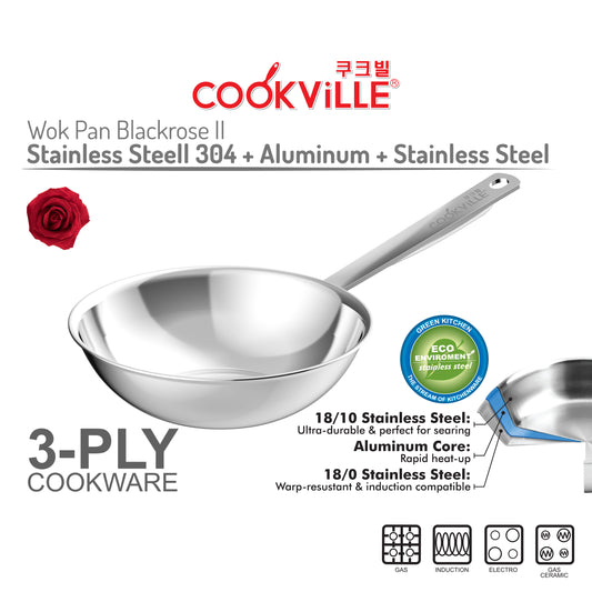 [Cookville] Blackrose II Kitchen Set Peralatan Masak Stainless Steel SUS 304
