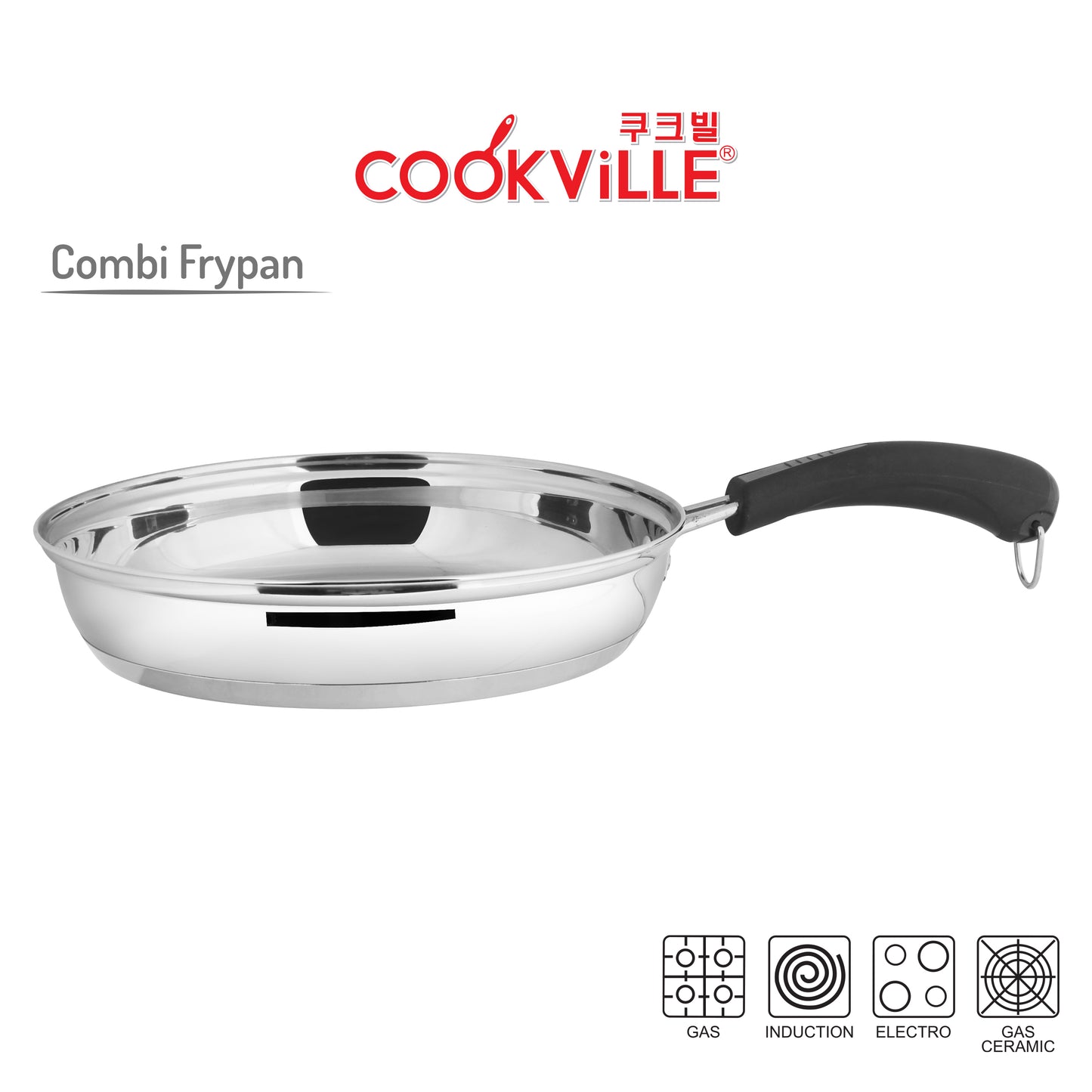 [Cookville] Penggorengan Combi Frypan Stainless Steel – 24 cm