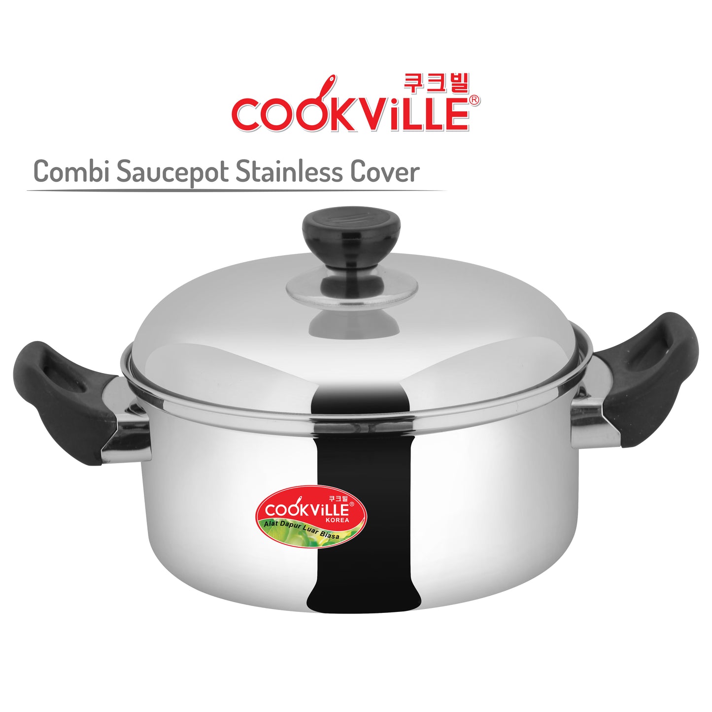[Cookville] Panci Stainless Steel Combi Sauce Pot 18 cm