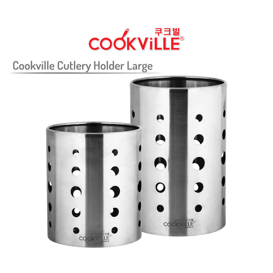 [Cookville] Cutlery Holder Large Stainless Steel