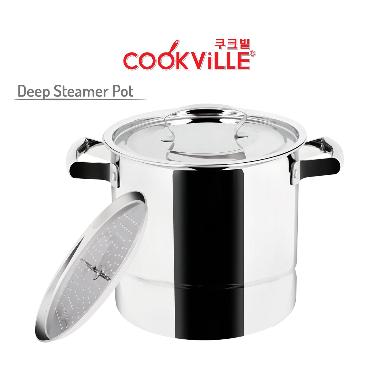 [Cookville] Deep Steamer Pot Stainless Steel