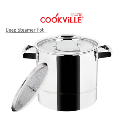 [Cookville] Deep Steamer Pot Stainless Steel