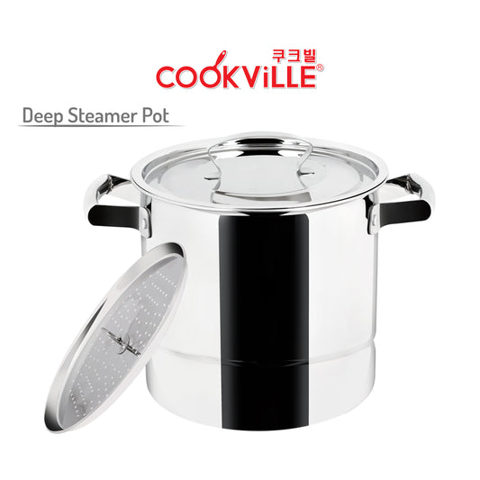 [Cookville] Deep Steamer Pot Stainless Steel