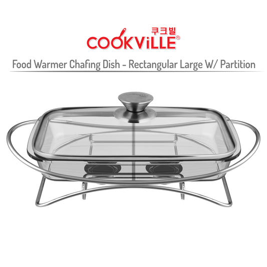 [Cookville] Chafing Dish i518 Rectangular Large W/ Partition / Food Warmer