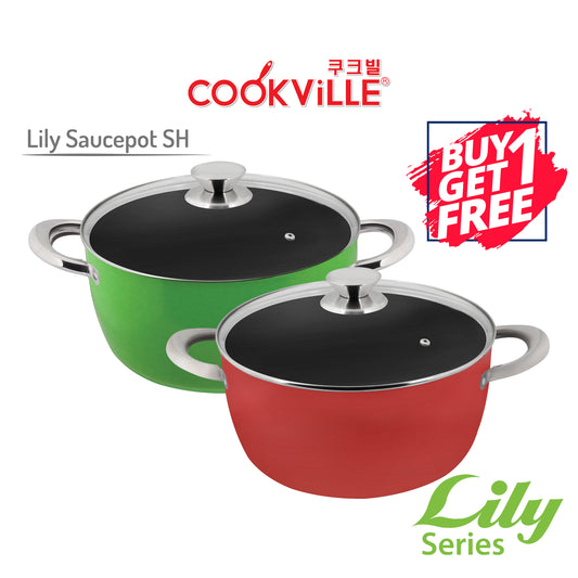[Cookville] Lily Sauce Pot Stainless Steel Handle Promo Spesial Beli 1 Gratis 1