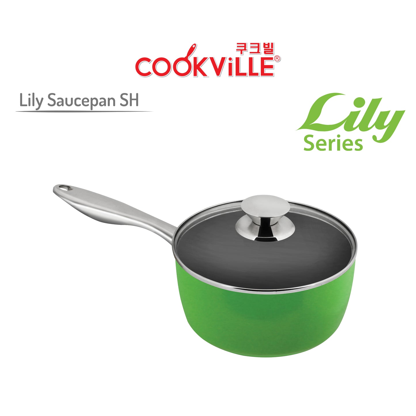 [Cookville] Lily Sauce Pan Stainless Handle