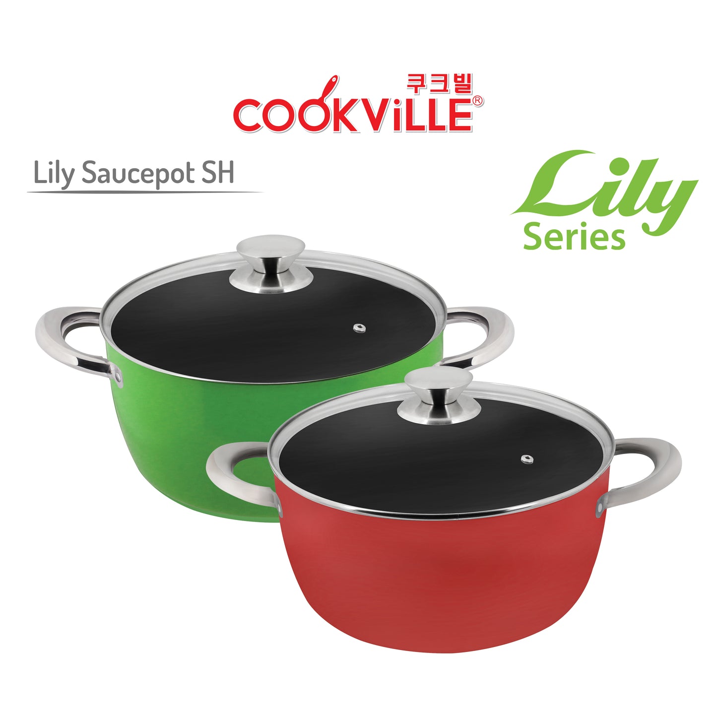 [Cookville] Lily Sauce Pot Stainless Steel Handle