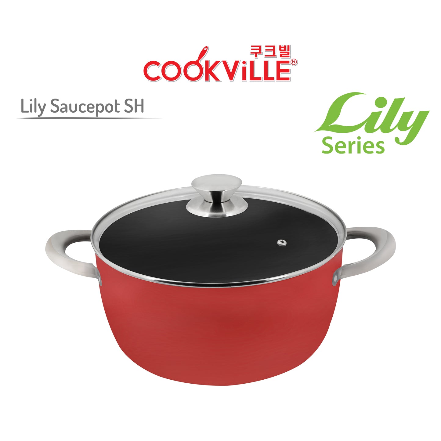 [Cookville] Lily Sauce Pot Stainless Steel Handle