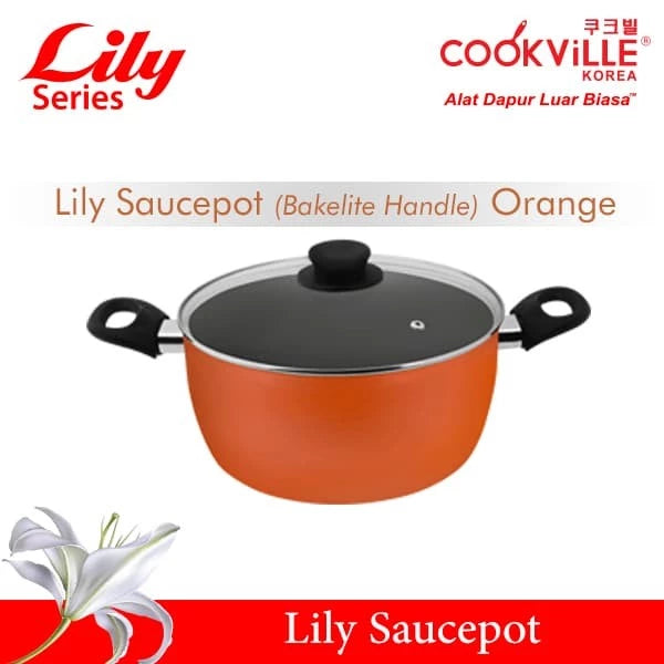 [Cookville] Lily Sauce Pot Bakelite Handle Promo Beli 1 Gratis 1