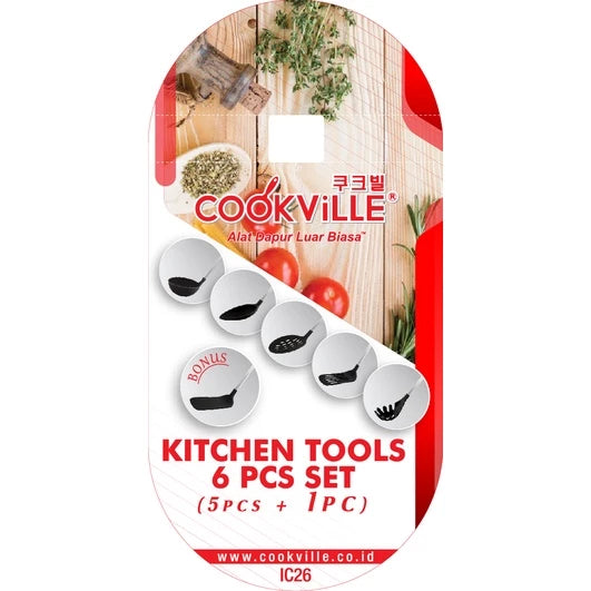 [Cookville] 6 pcs Kitchen Tools Set (5 pcs + 1 pc Bonus)