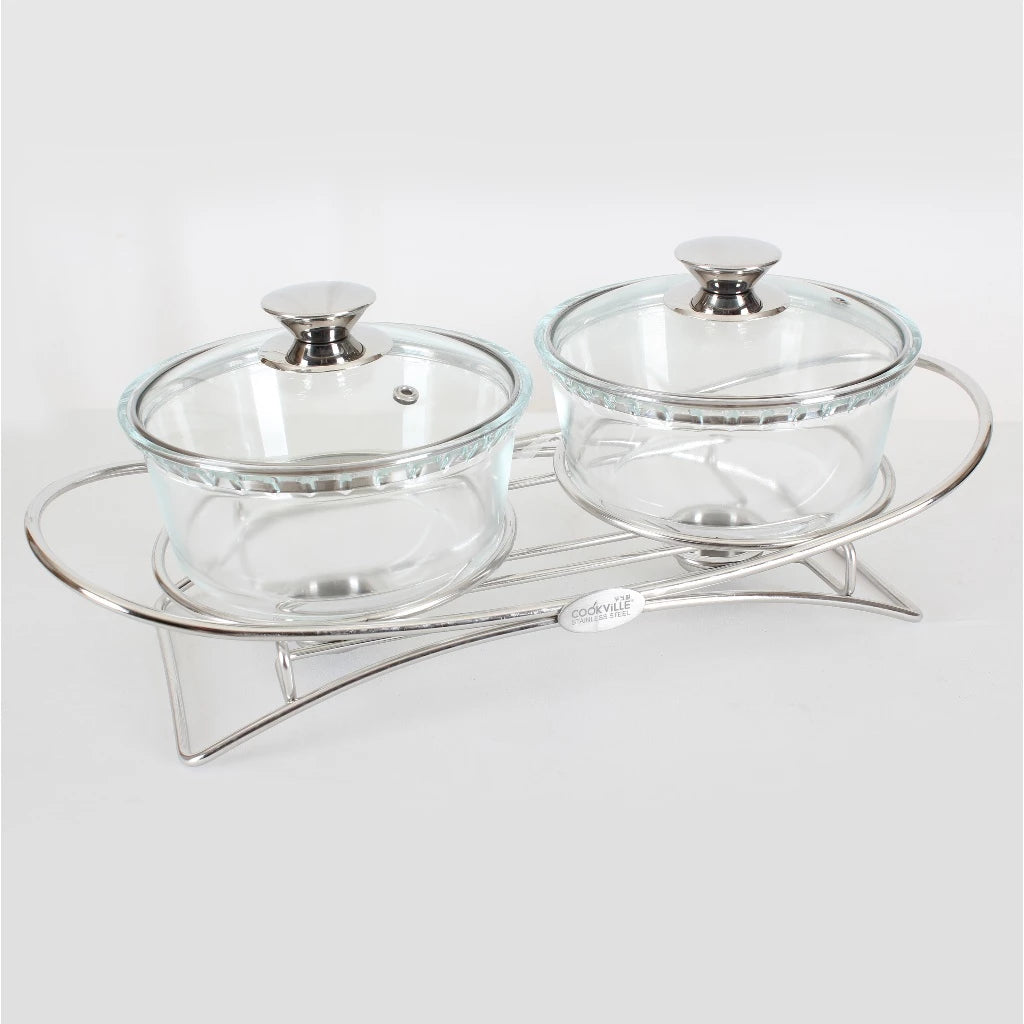 [Cookville]  Chafing Dish i516-Round Medium (2 Pcs) / Food Warmer