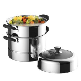 [Cookville] Fancy Steamer Two Tier (Dome Glass Cover)