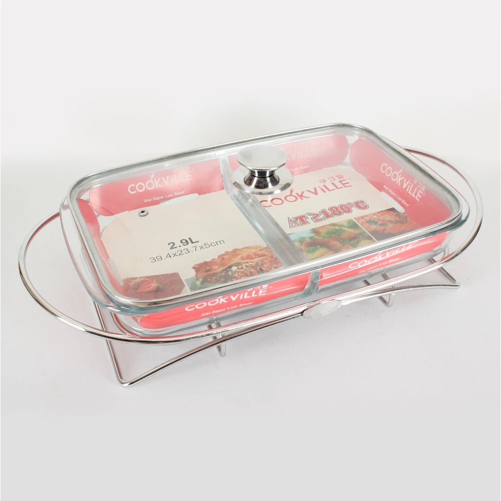 [Cookville] Chafing Dish i518 Rectangular Large W/ Partition / Food Warmer
