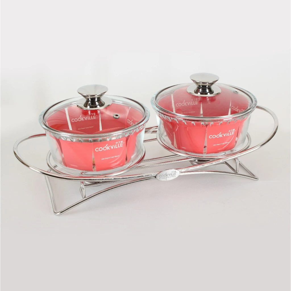 [Cookville]  Chafing Dish i516-Round Medium (2 Pcs) / Food Warmer
