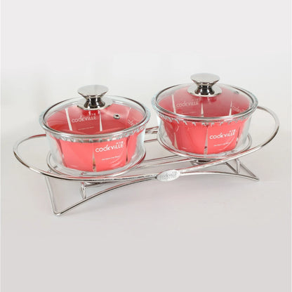 [Cookville]  Chafing Dish i516-Round Medium (2 Pcs) / Food Warmer