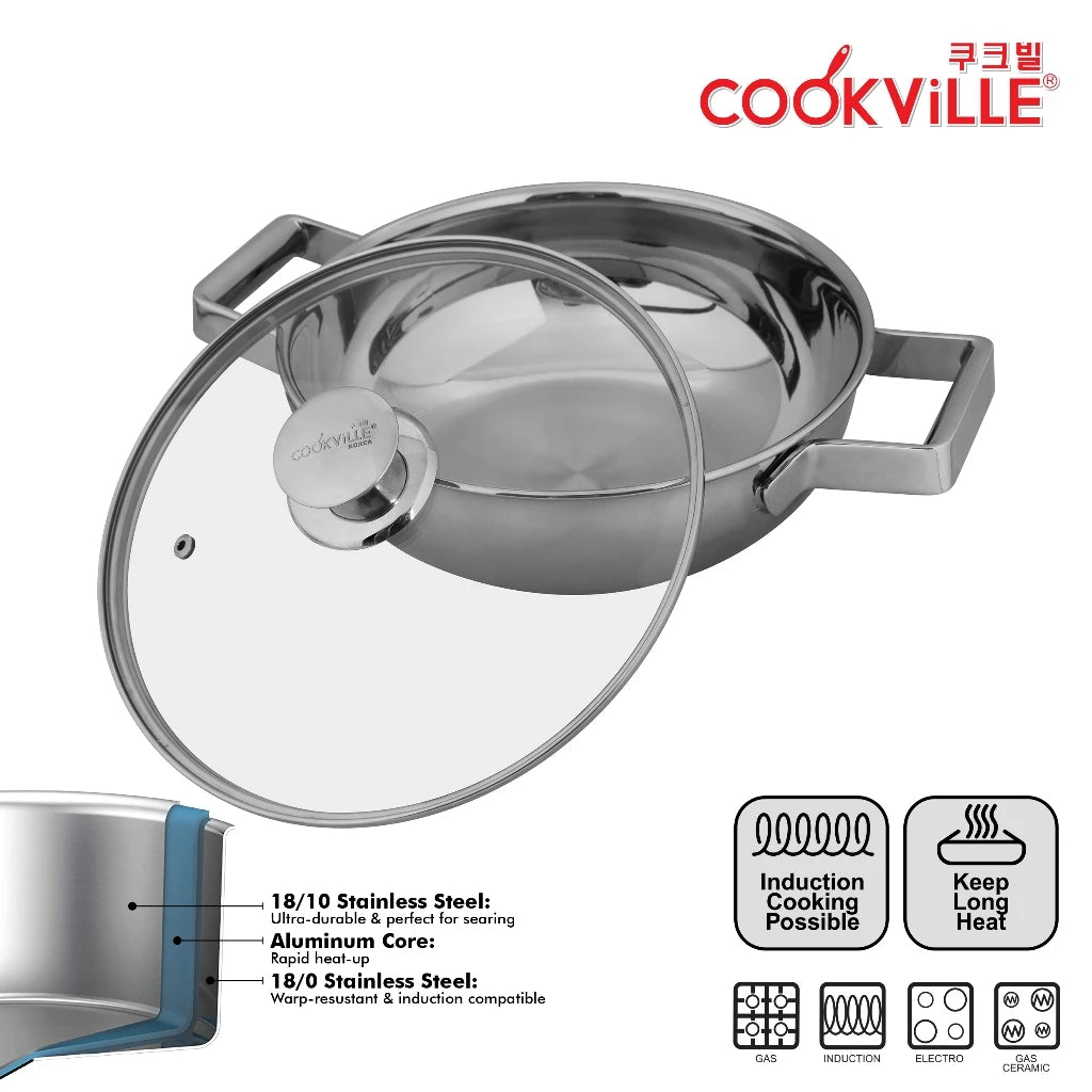 [Cookville] Black Rose II Korean Soup Pot 3 Ply