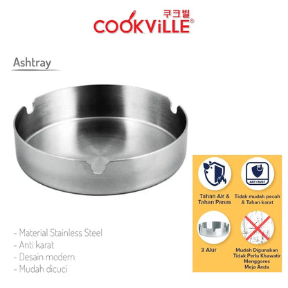 [Cookville] Ashtray Asbak Stainless Steel