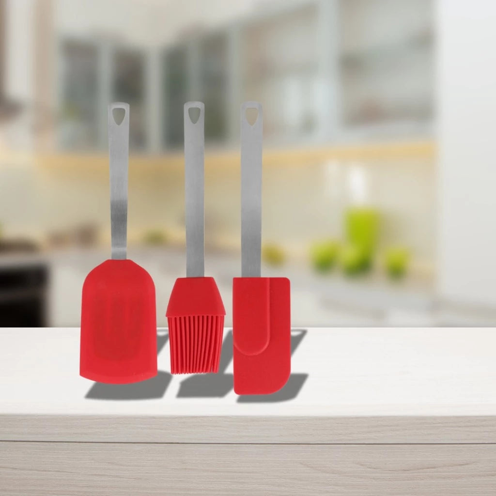 [Cookville] Silicone Color Kitchen Tools 3 Pcs Set
